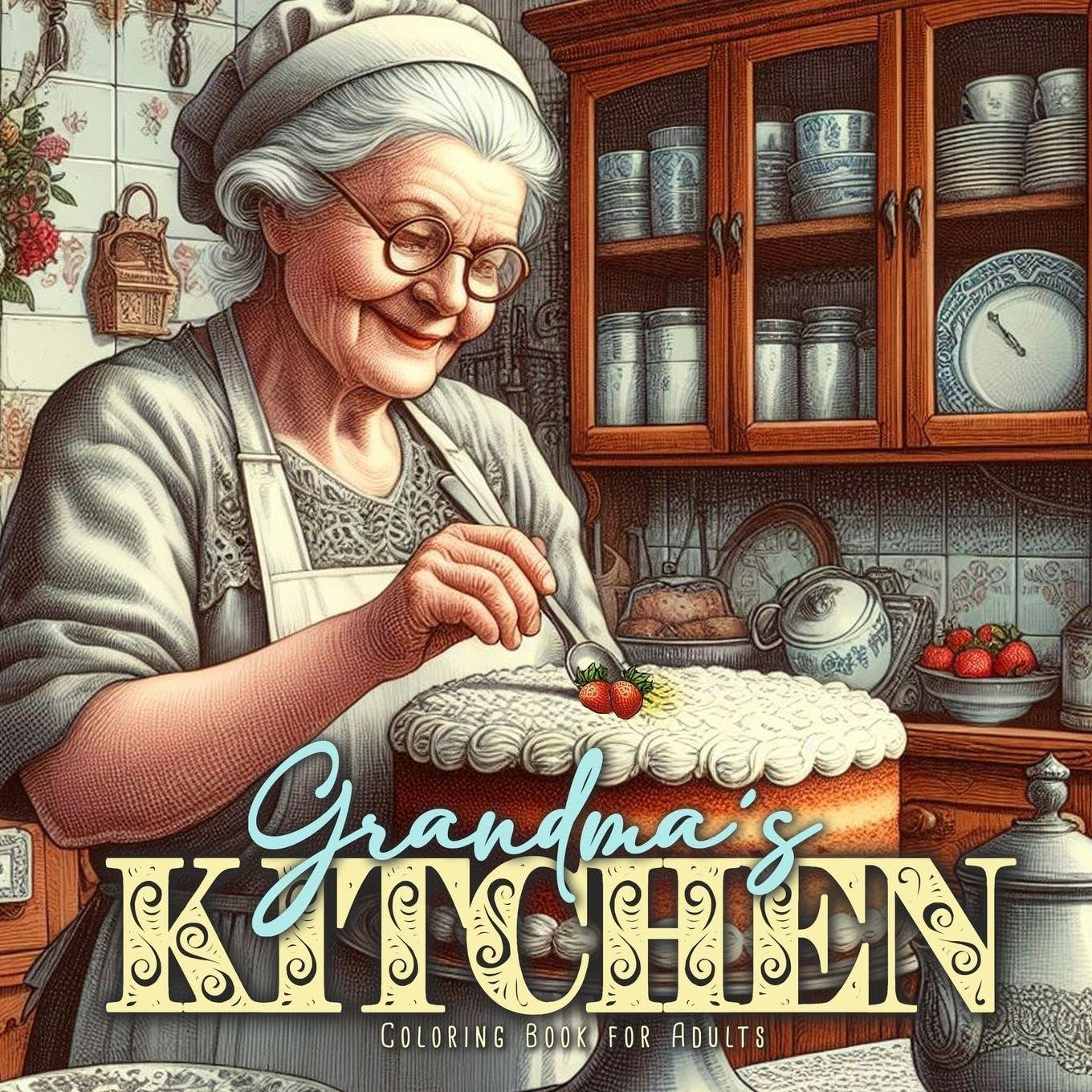 Grandma¿s Kitchen Coloring Book for Adults Film, Art & Culture
