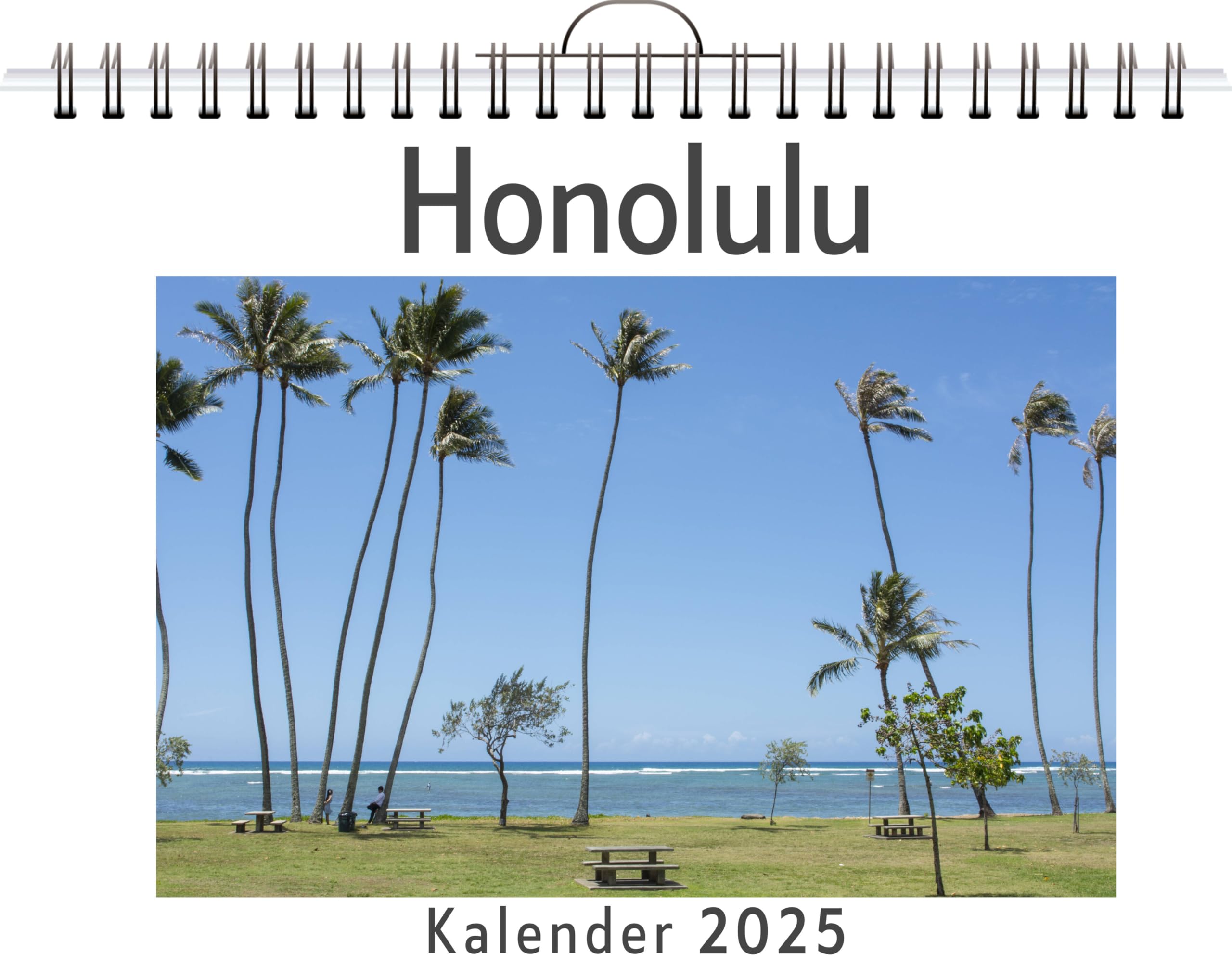 Honolulu - (Wandkalender 2025, Kalender DIN A4 quer, Monatskalender im Querformat mit Kalendarium, das perfekte Geschenk) Leisure, Home & Garden