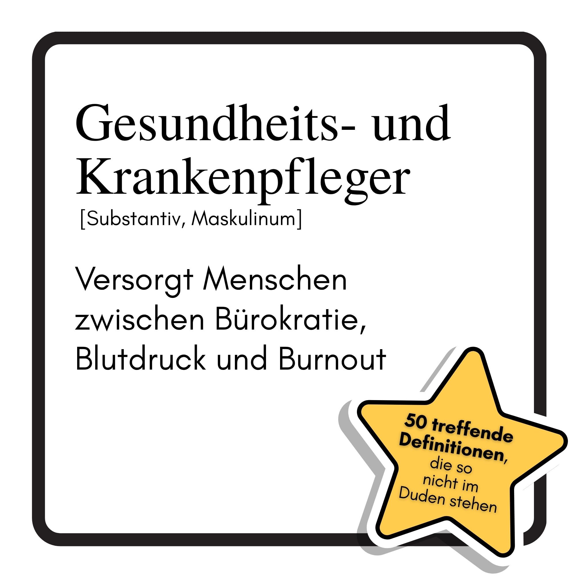 Gesundheits- und Krankenpfleger Humour & Satire
