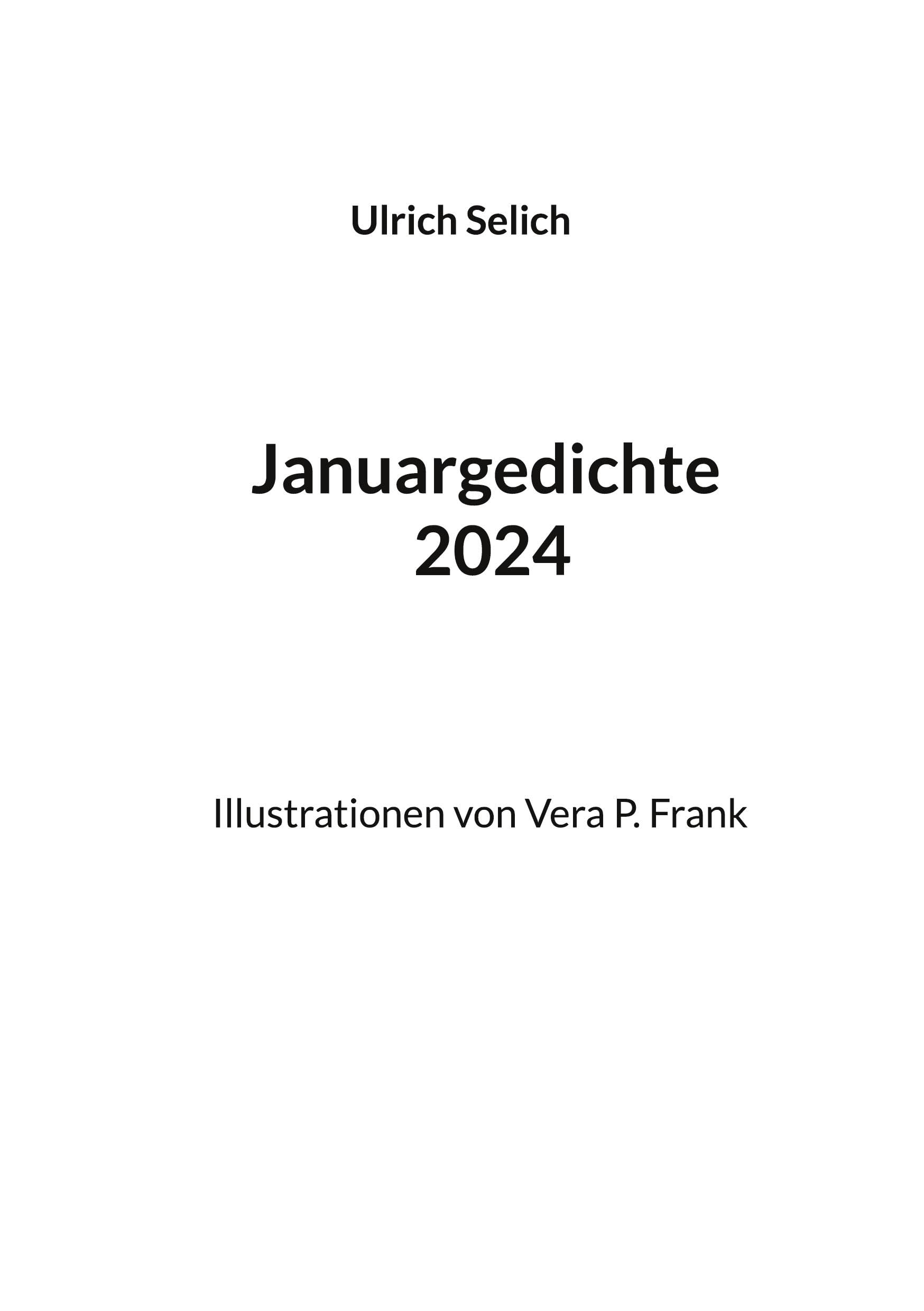Januargedichte 2024: Illustrationen von Vera P. Frank Poetry