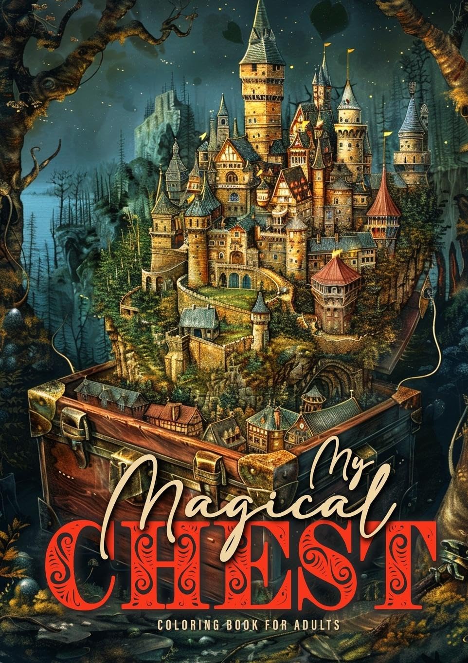 My magical Chest Coloring Book for Adults Manga