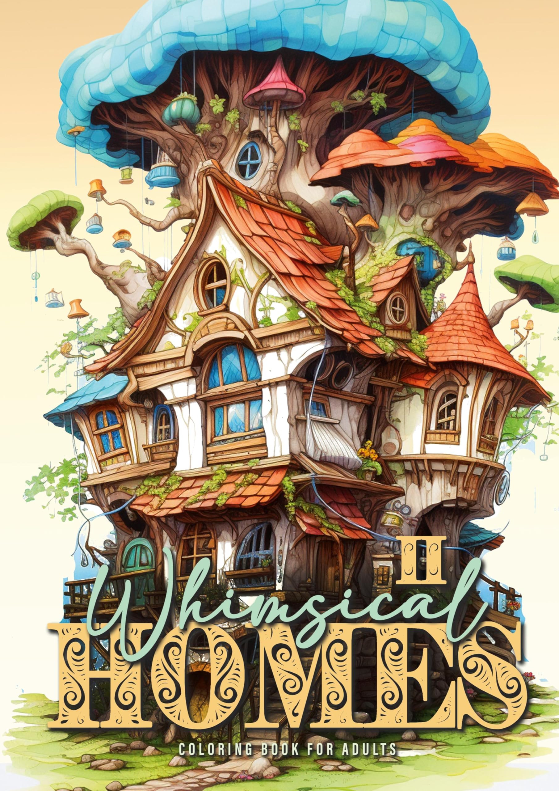 Whimsical Homes Coloring Book for Adults Vol.2 Manga
