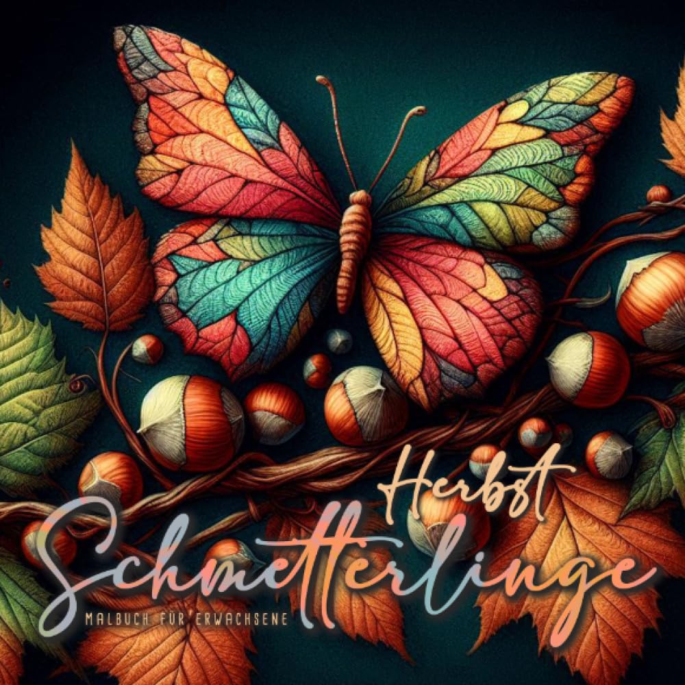 Herbst Schmetterlinge Malbuch für Erwachsene: Schmetterling Malbuch für Erwachsene | Herbst Malblock Schmetterling | Schmetterlinge Ausmalbuch Erwachsene | Mandala Schmetterlinge Hobbies & Crafts
