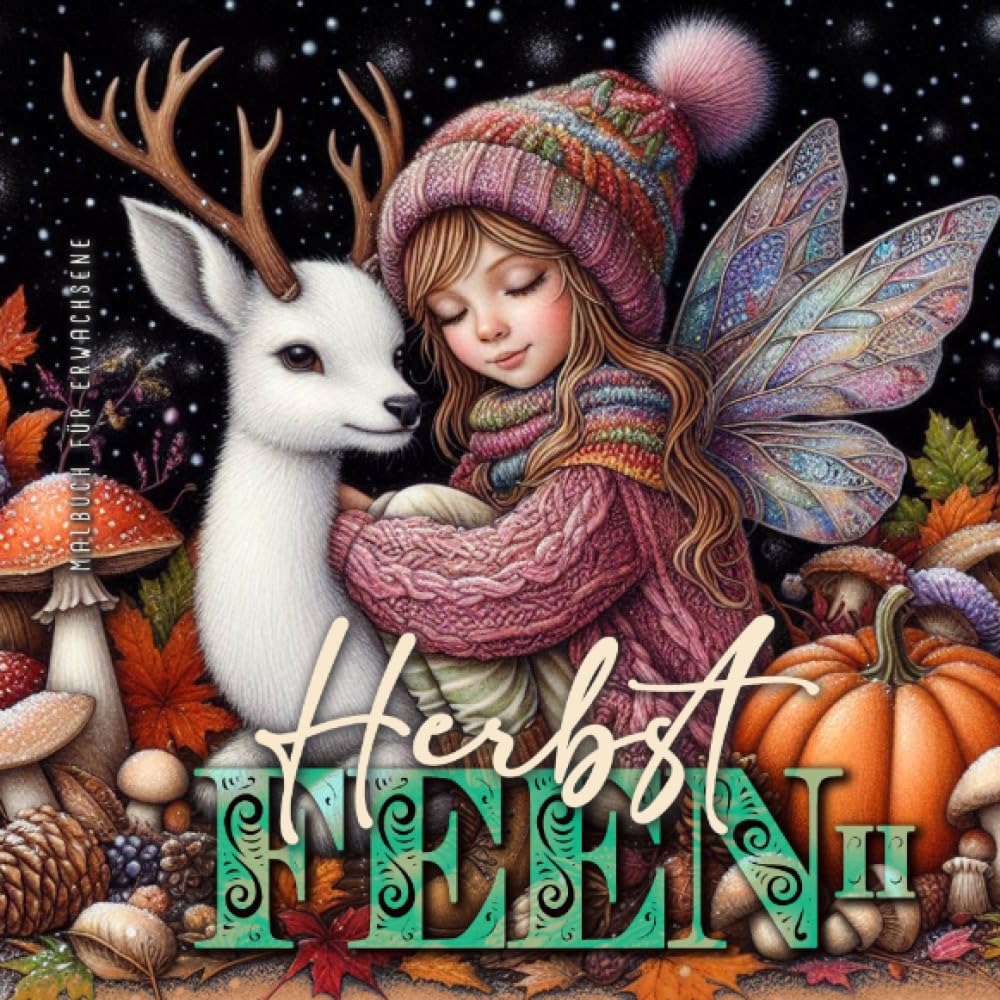 Herbst Feen Malbuch für Erwachsene 2: Fantasy Malbuch für Erwachsene | Herbst Malbuch Erwachsene | zauberhafte kleine Feen mit Herbst Elementen | Herbst Malblock Hobbies & Crafts