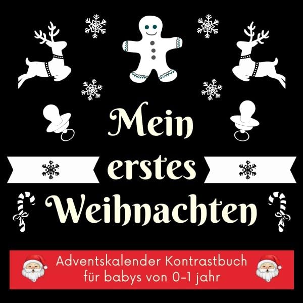 Mein erstes Weihnachten: Adventskalender Kontrastbuch für Babys von 0-1 Jahr - Schwarz Weiß Kontrastkarten für Neugeborene Fairy Tales & Legends