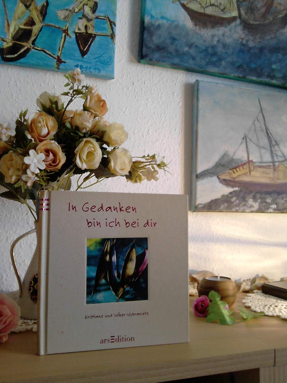 In Gedanken bin ich bei dir: Mit Grußkärtchen im Kuvert (Das Buch für Dich) Living & Furnishing
