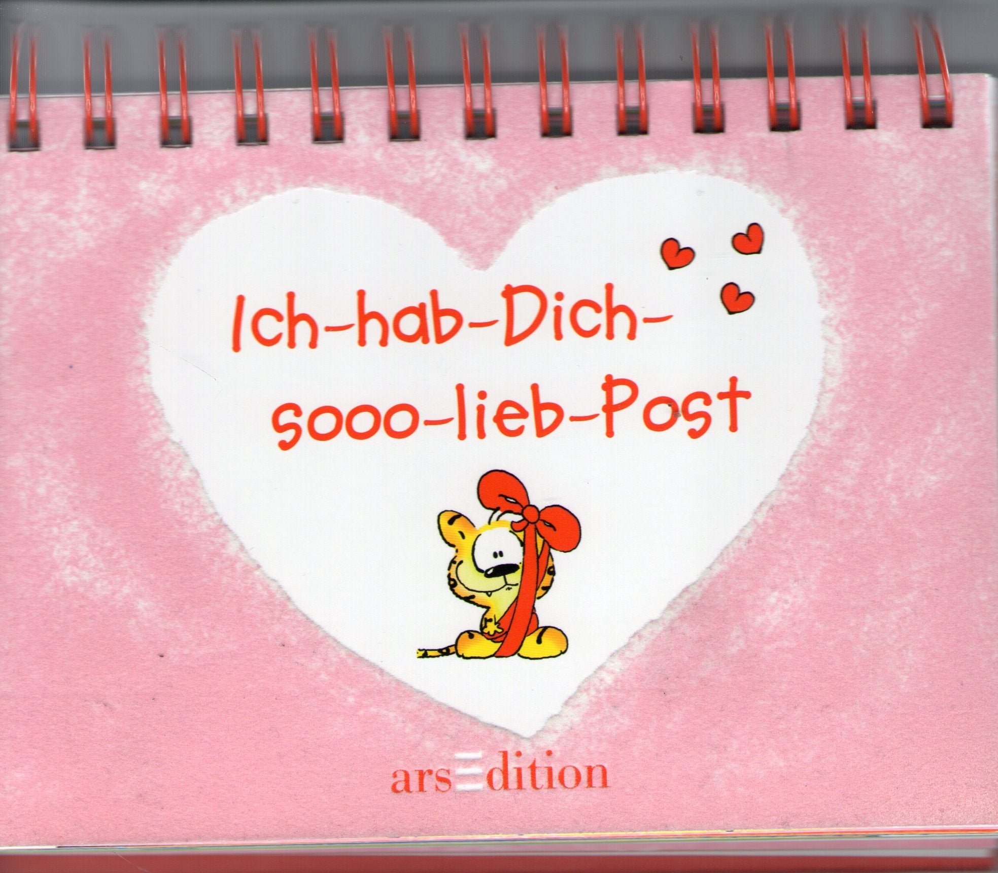 Ich-hab-Dich-sooo-lieb-Post: Kuscheltiger-Aufsteller: Postkarten-Aufstellbuch Living & Furnishing