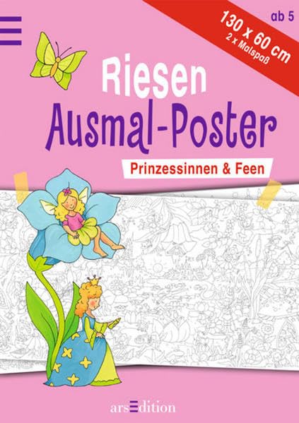 Riesen Ausmal-Poster Prinzessinnen & Feen book