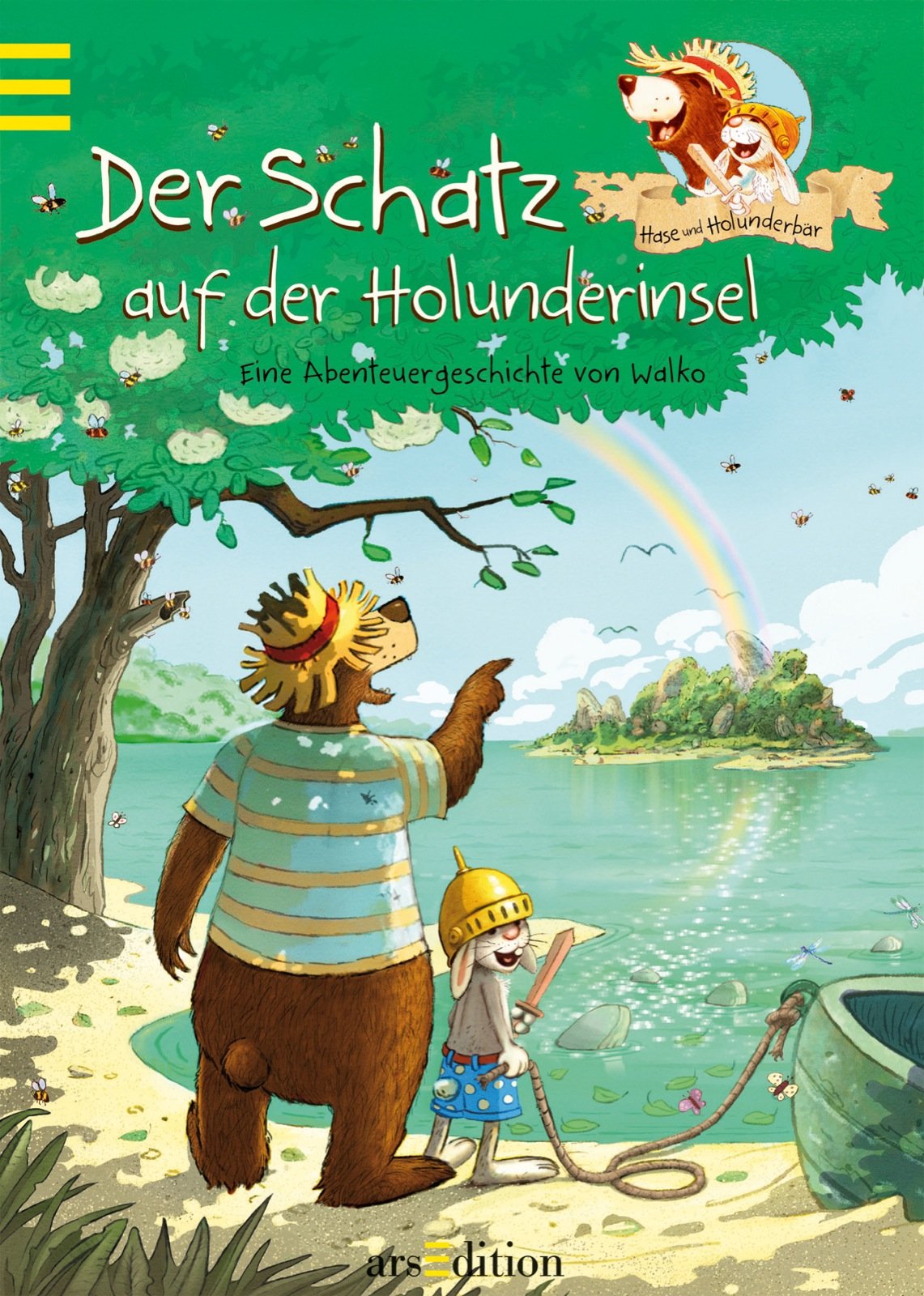 Hase und Holunderbär - Der Schatz auf der Holunderinsel: Eine Abenteuergeschichte von Walko Novels & Short Stories