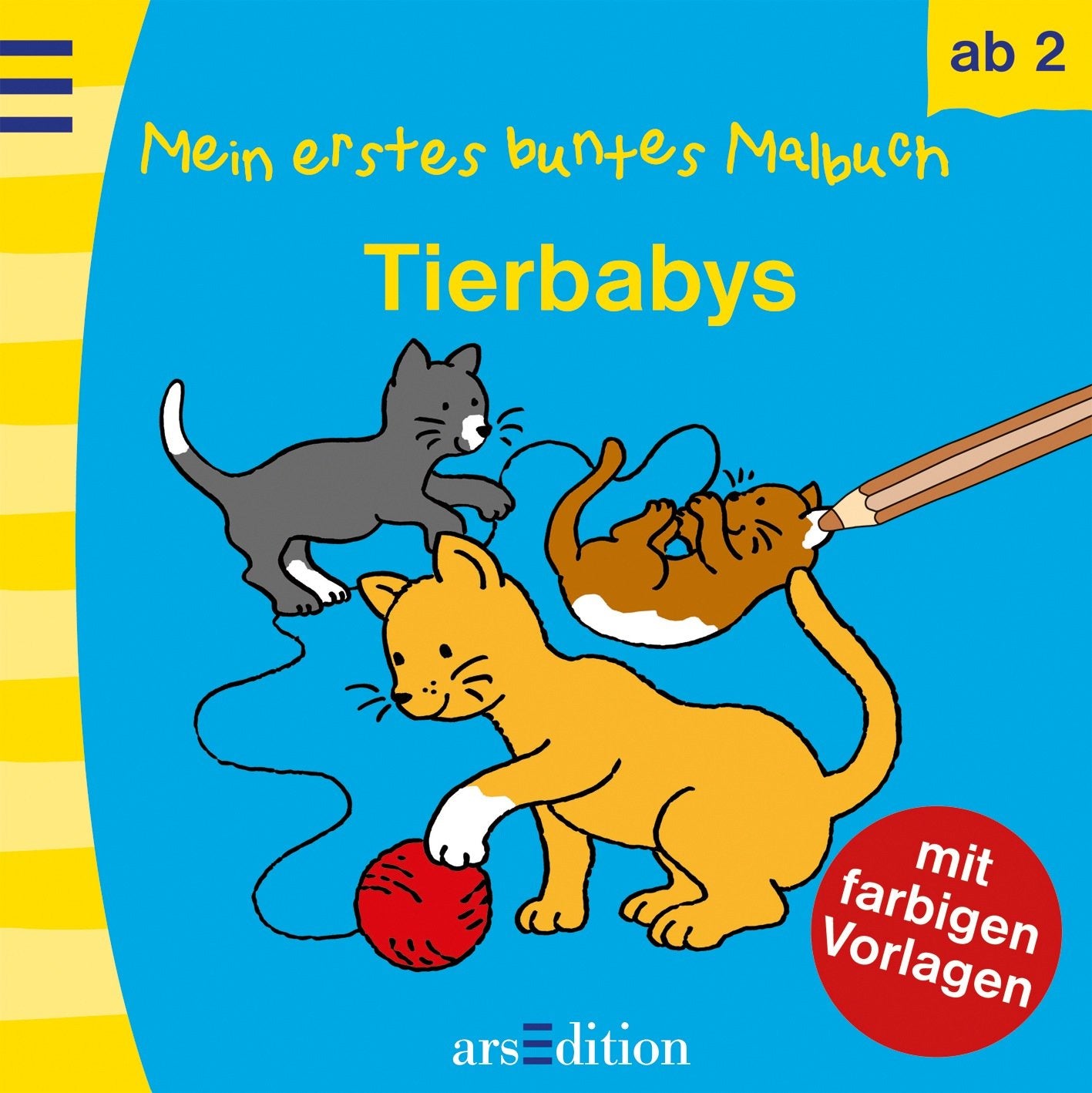Mein erstes buntes Malbuch - Tierbabys: Mit farbigen Vorlagen Non-fiction
