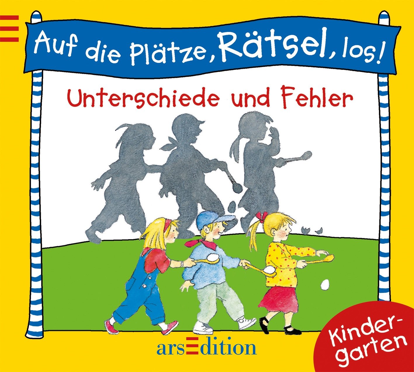 Auf die Plätze, Rätsel, los! Unterschiede und Fehler: Kindergarten Non-fiction