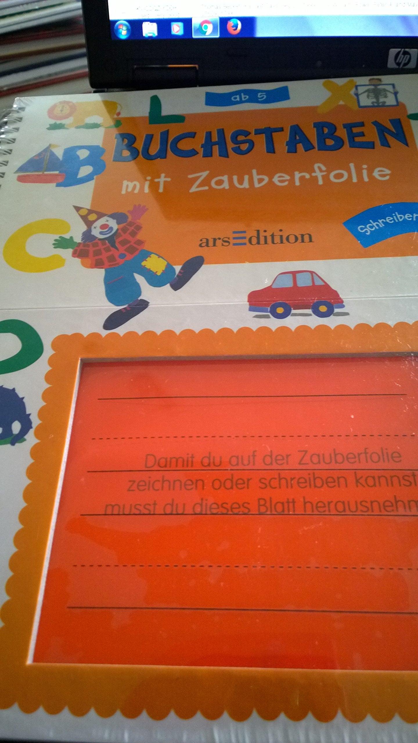 Buchstaben mit Zauberfolie: Schreiben und Löschen Books