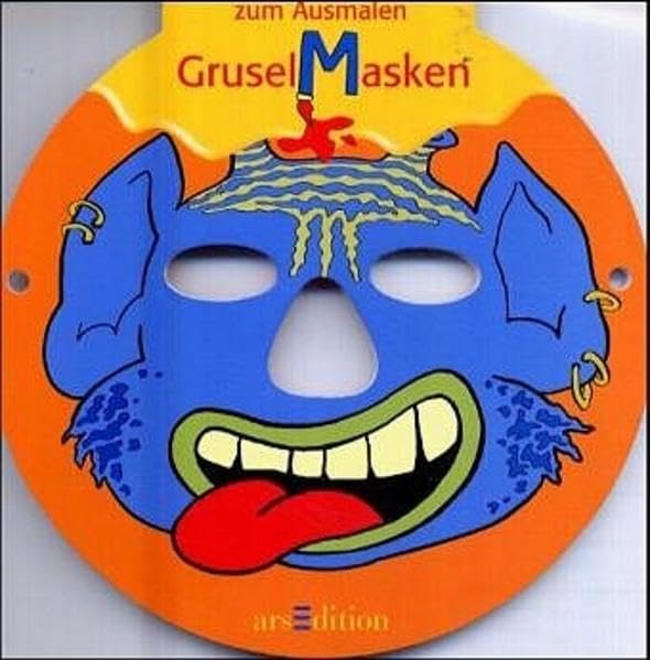 Schaurige Gruselmasken zum Ausmalen (Formgestanzte Malblöcke) Non-fiction