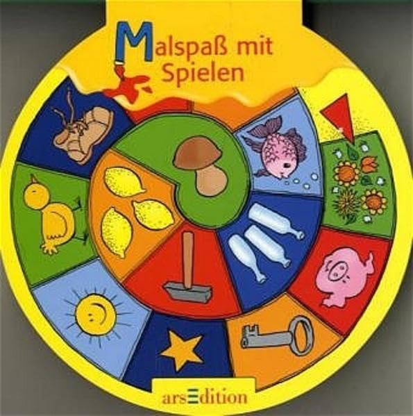 Lustige Spiele zum Ausmalen (Formgestanzte Malblöcke) Non-fiction