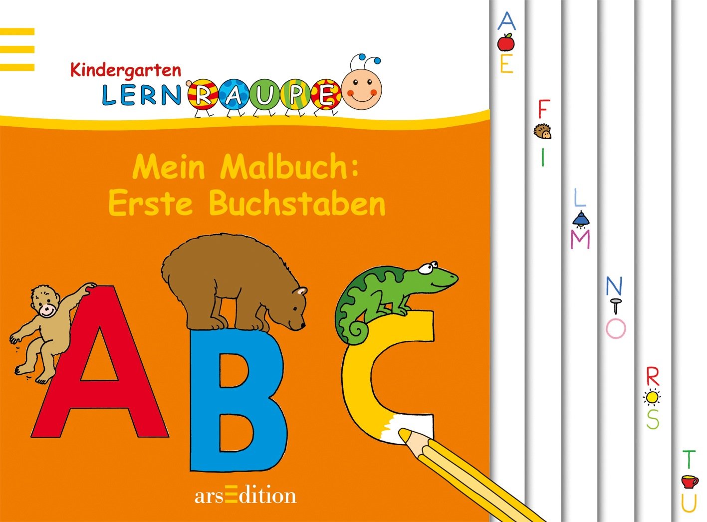 Lernraupe - Mein Malbuch: Erste Buchstaben (Kindergarten-Lernraupe) Non-fiction