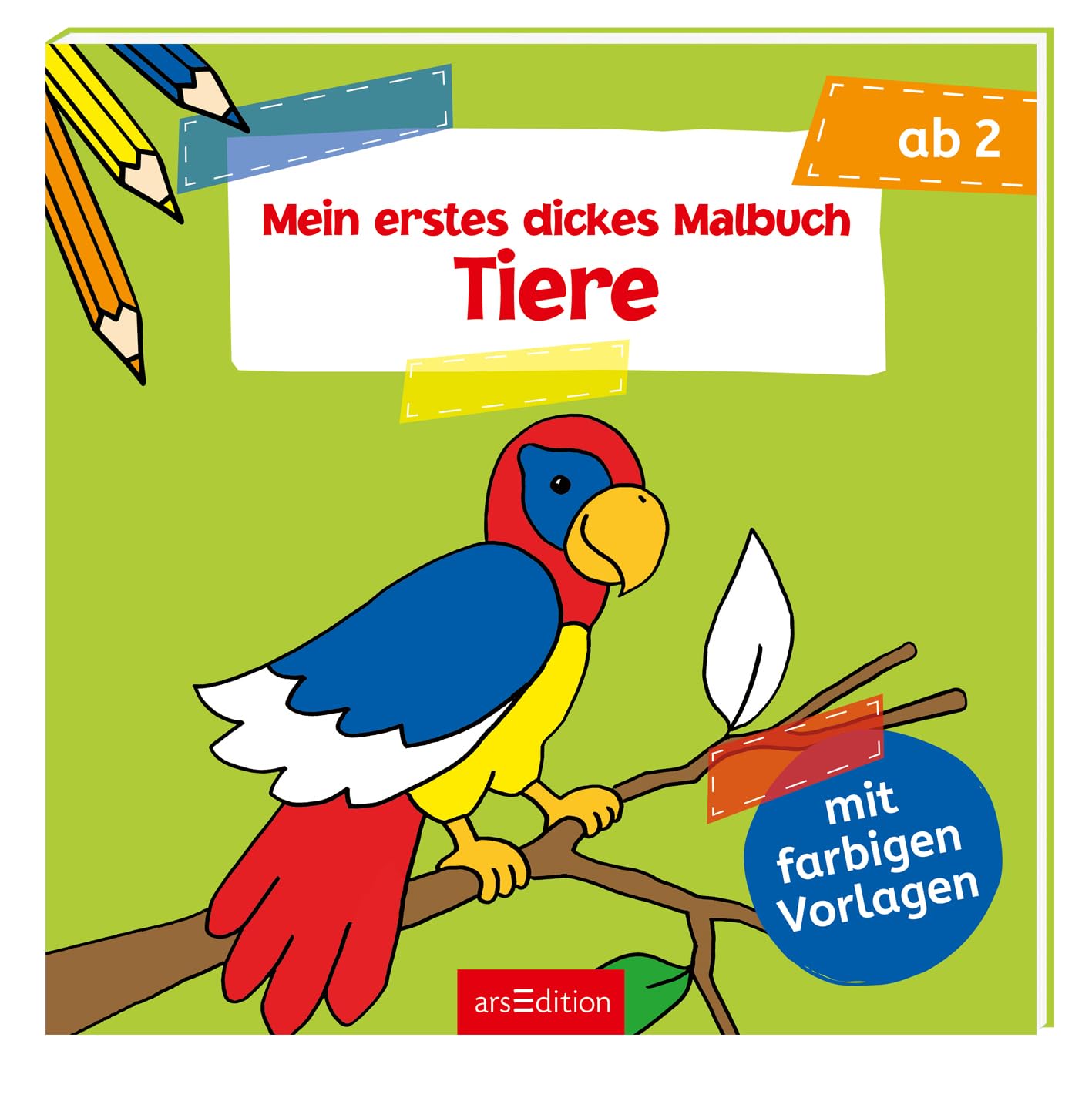 Mein erstes dickes Malbuch: Tiere Study Guides Books