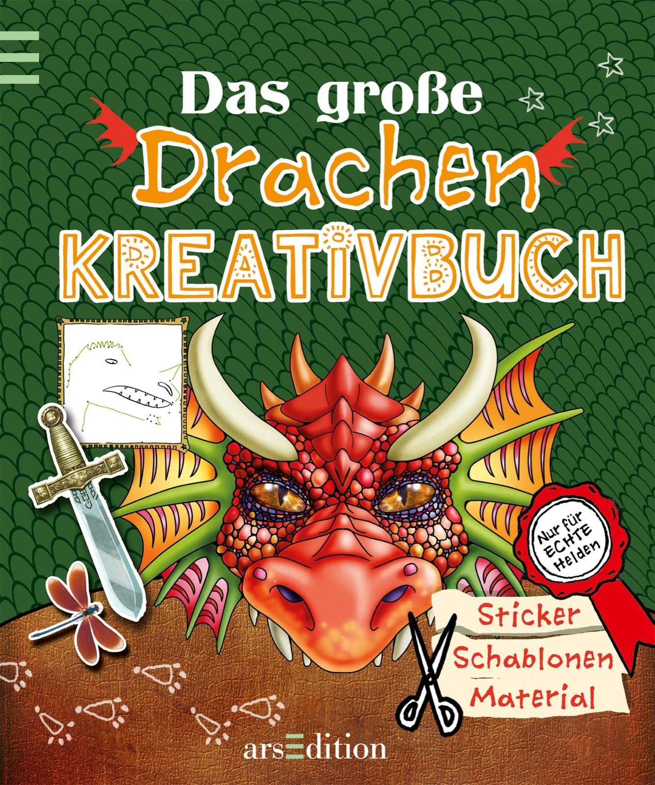 Das große Drachen-Kreativbuch: Sticker, Schablonen, Material (Das große Kreativbuch) Non-fiction