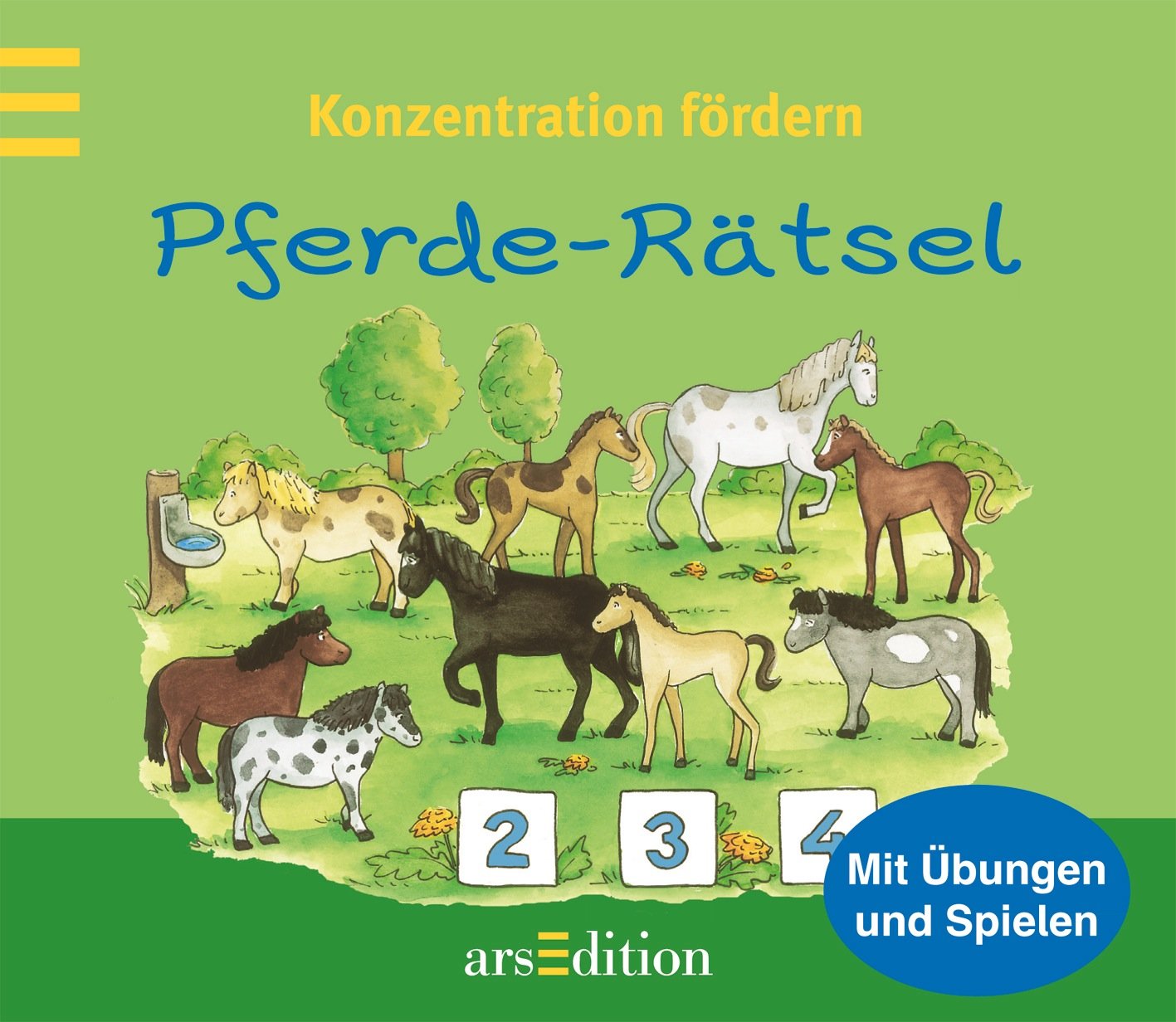 Konzentration fördern Pferde-Rätsel book