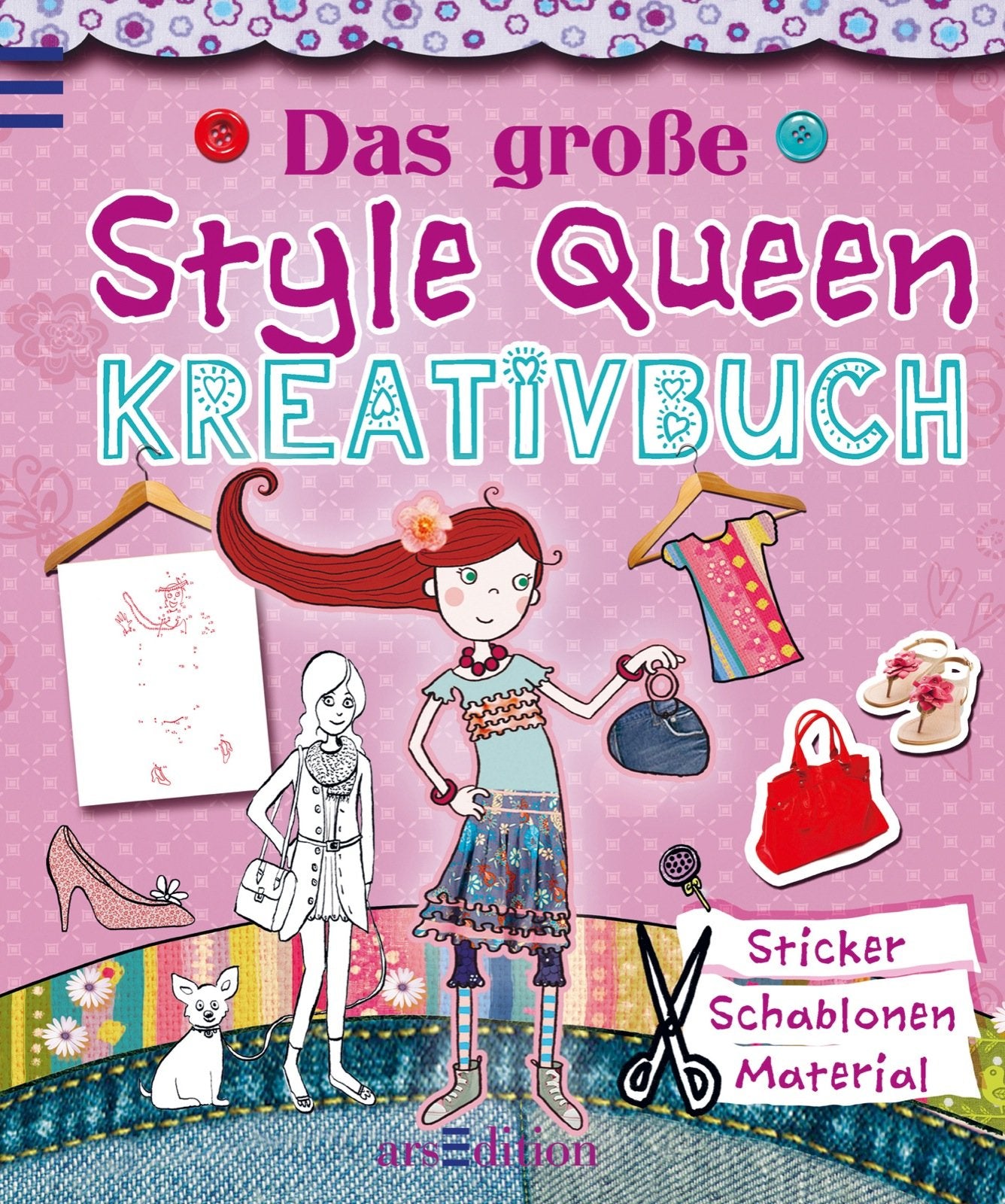 Das große Style-Queen-Kreativbuch: Sticker. Schablonen. Material (Das große Kreativbuch) Non-fiction