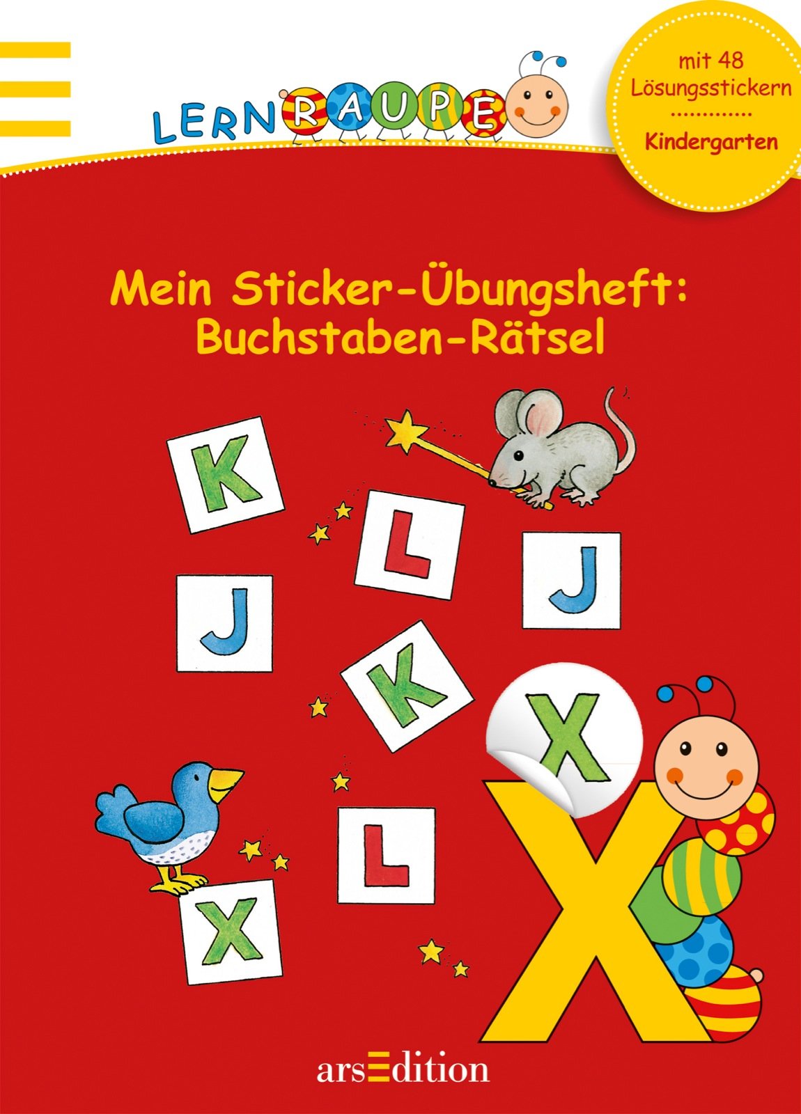 Lernraupe - Mein Sticker-Übungsheft Buchstaben-Rätsel Tiptoi & Games