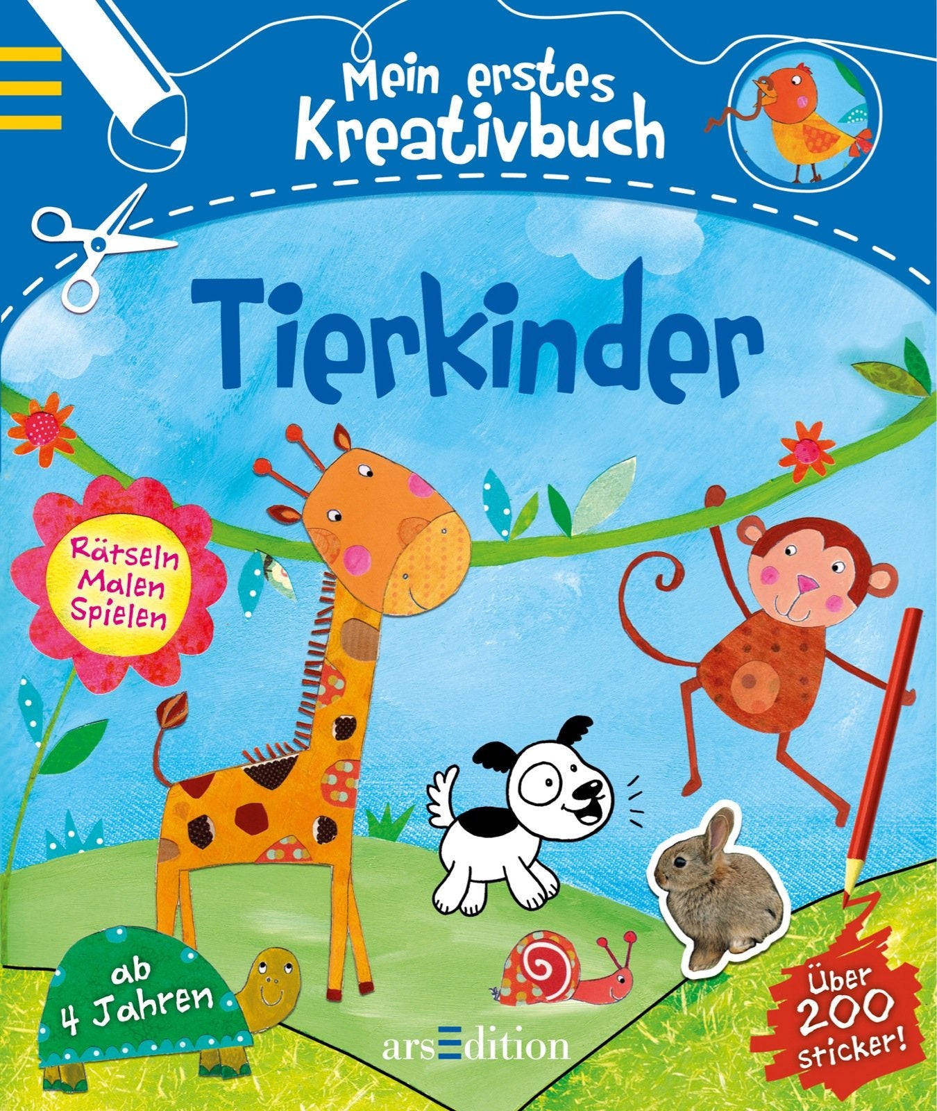 Mein erstes Kreativbuch Tierkinder: Rätseln, Malen, Spielen Non-fiction