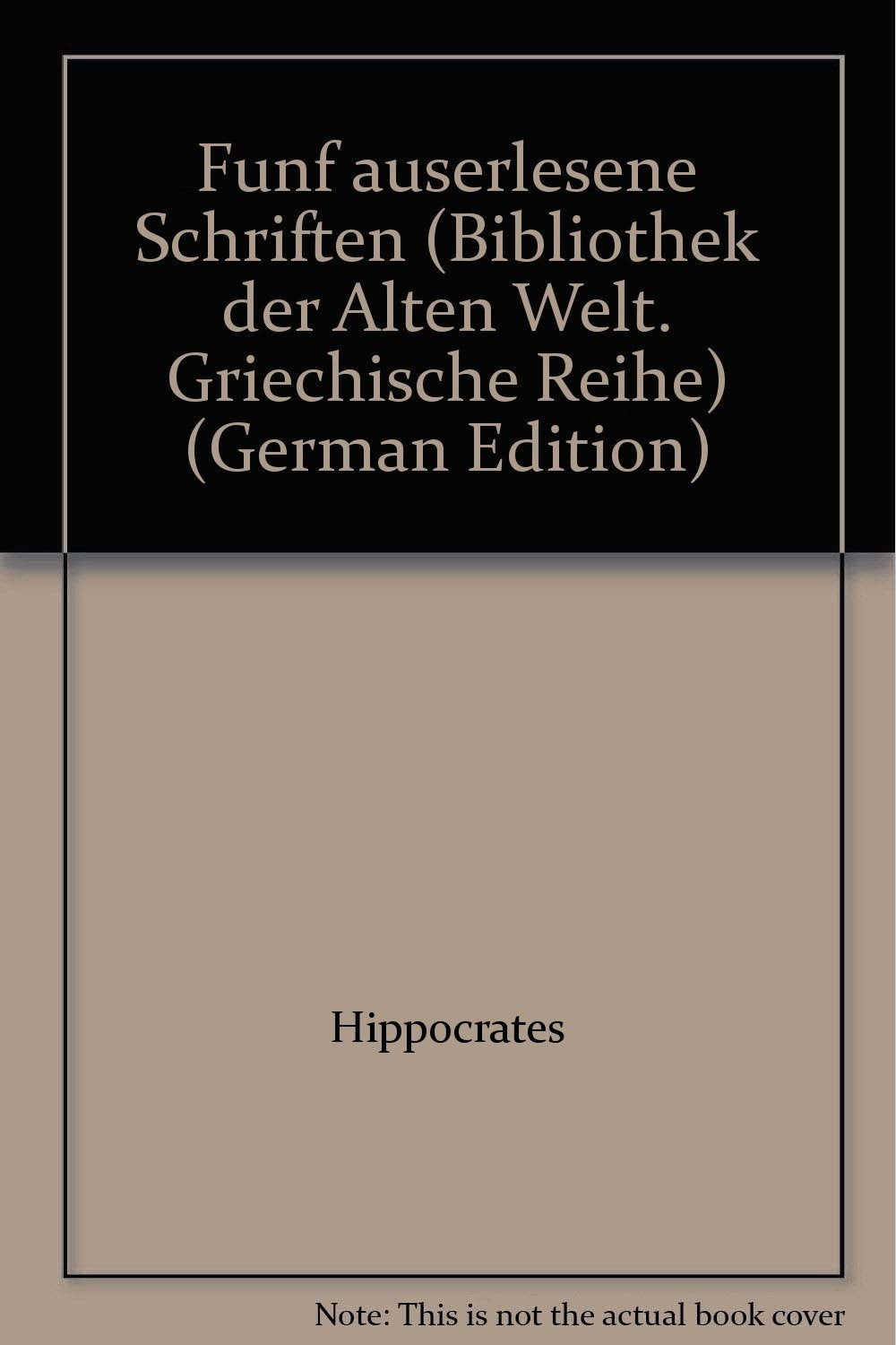 Product Image: Fünf auserlesene Schriften