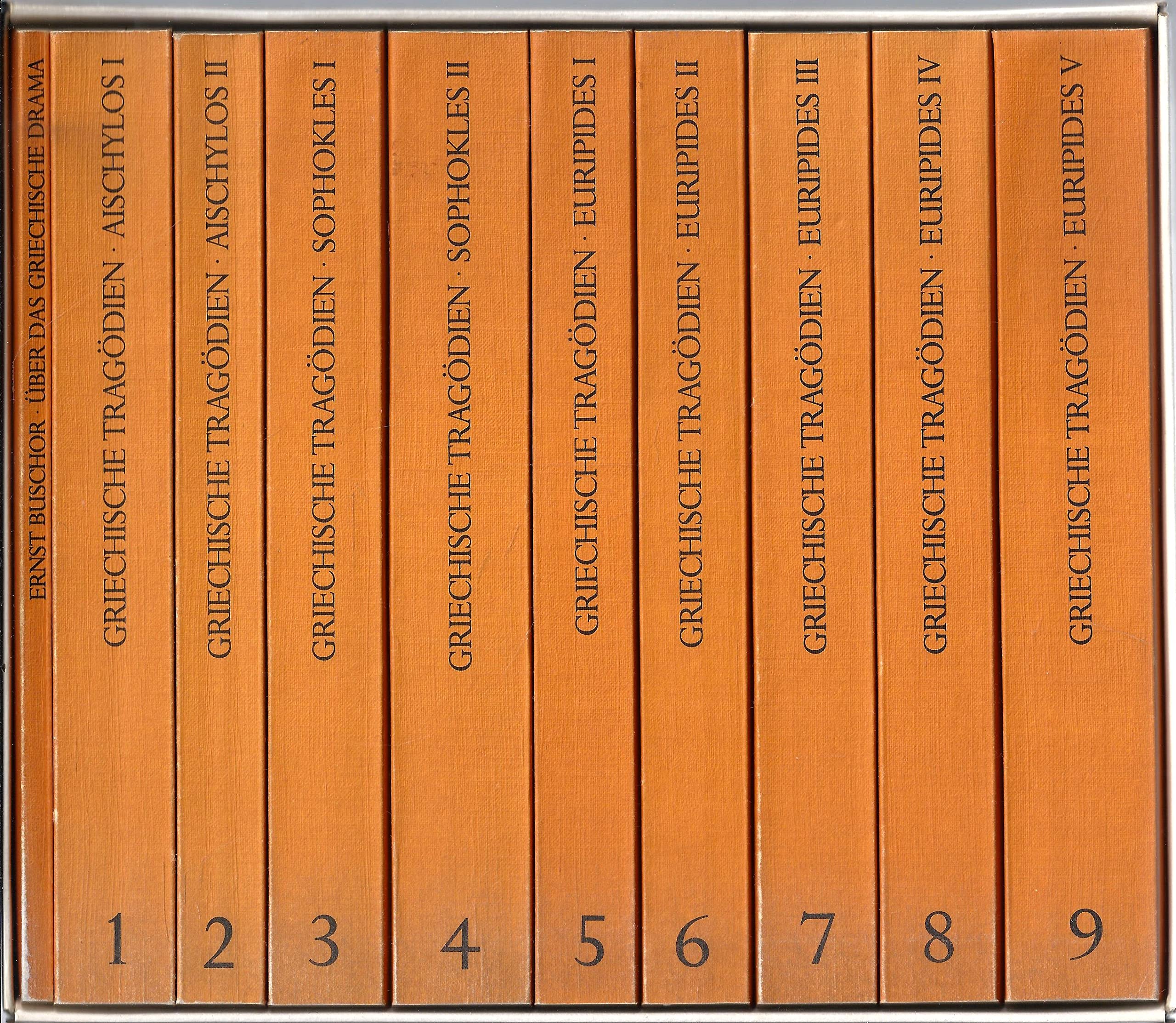 Griechische Tragödien in 9 Bänden. Aischylos, Sophokles, Euripides Books