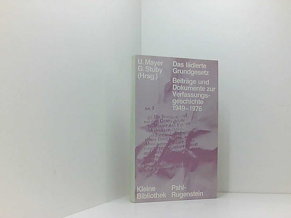 Das lädierte Grundgesetz Books