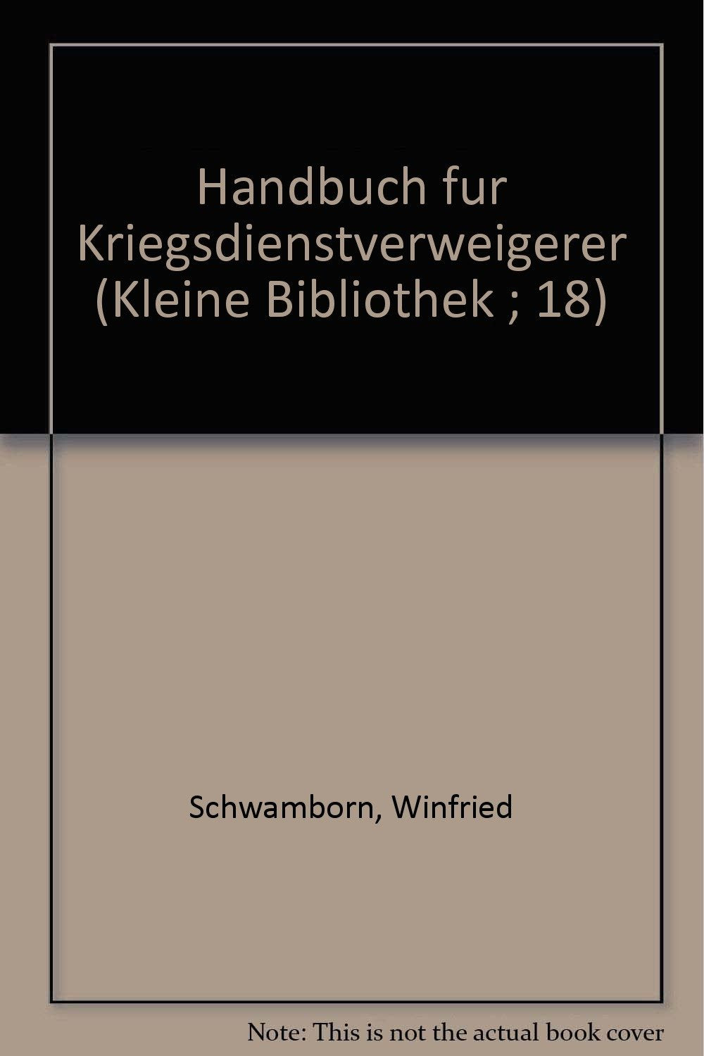 Handbuch für Kriegsdienstverweigerer Books