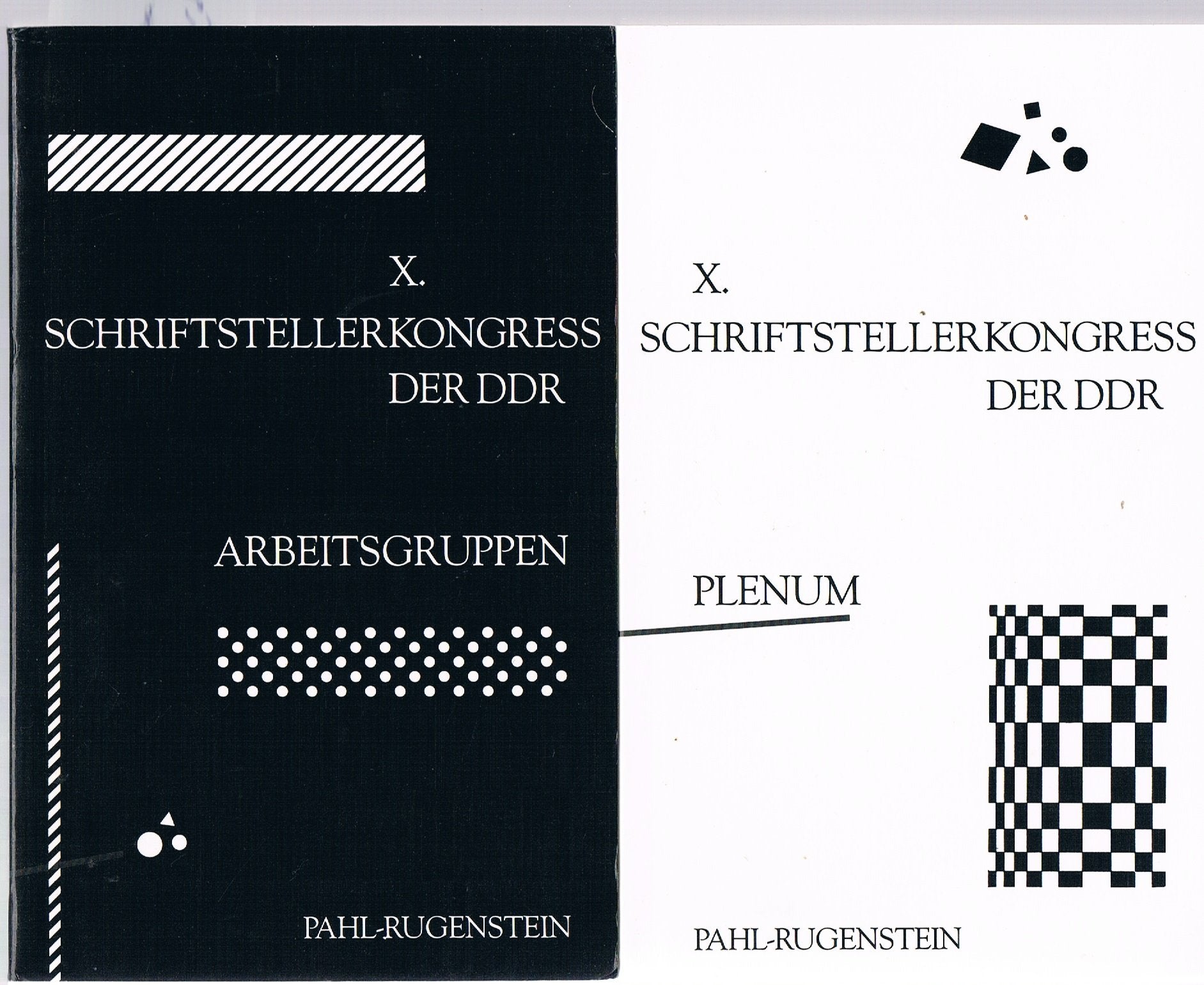 X. Schriftstellerkongreß der DDR. Plenum - Arbeitsgruppen. 2 Bände Politics & History