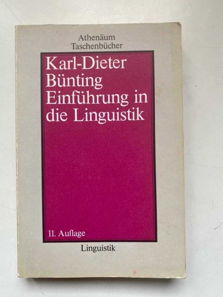 Einführung in die Linguistik Professional & Reference Books