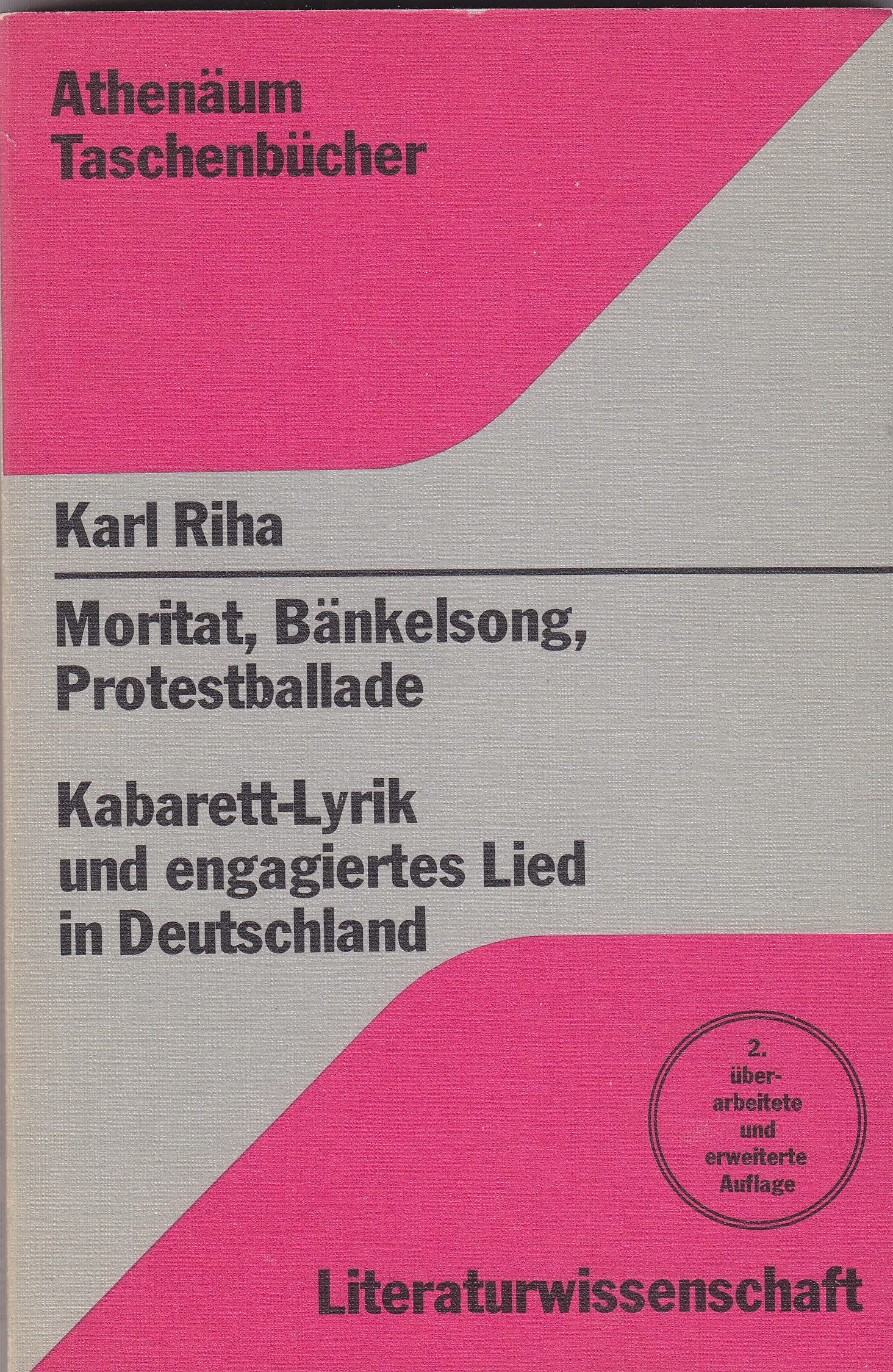 Moritat, Bänkelsong, Protestballade. Kabarett - Lyrik und engagiertes Lied in Deutschland Books