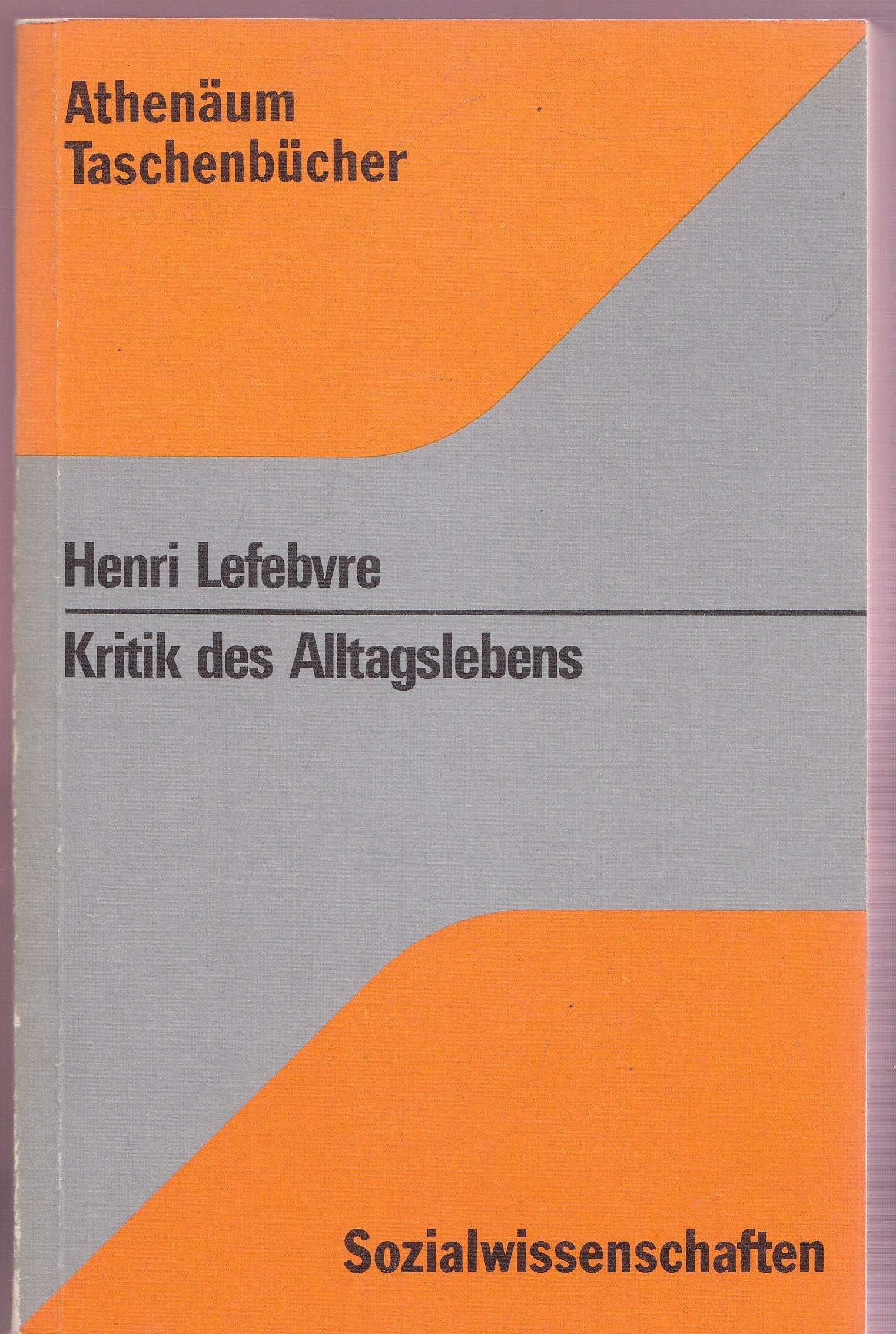 Kritik des Alltagslebens. Social Sciences
