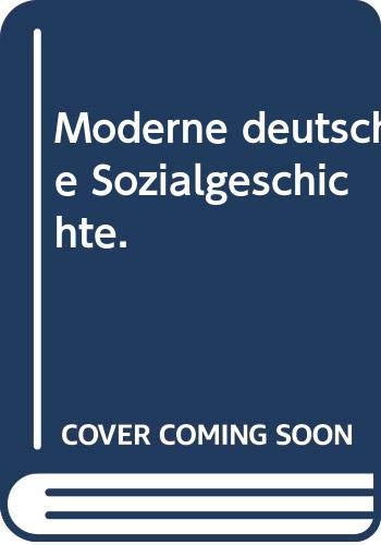Moderne deutsche Sozialgeschichte. book