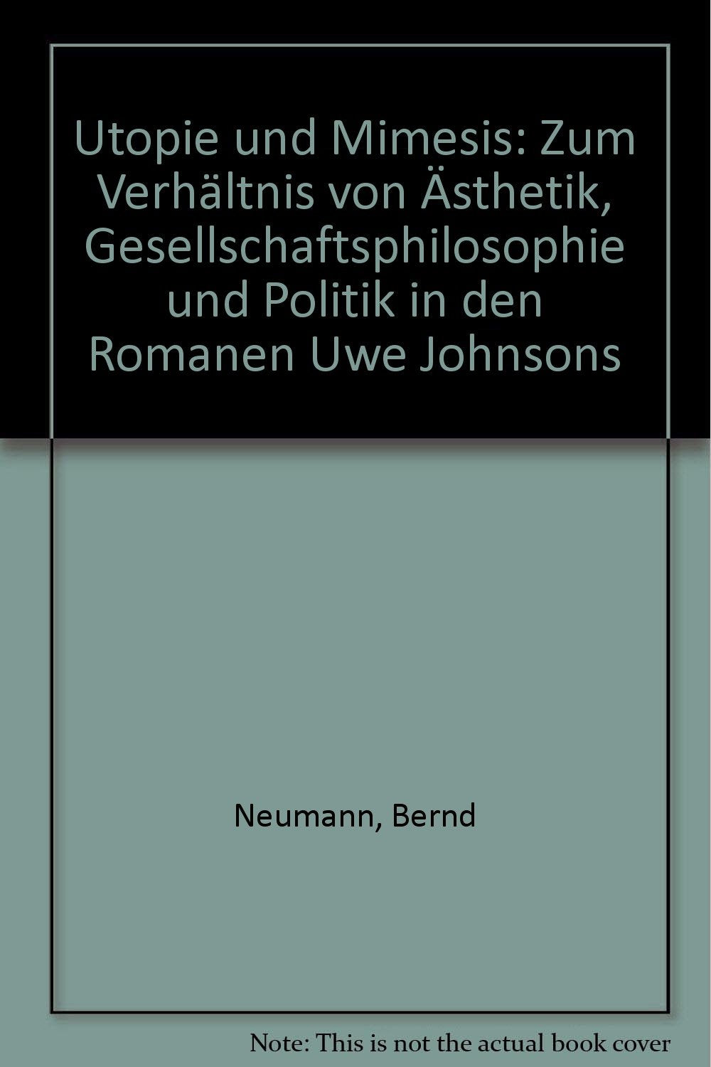 Product Image: Utopie und Mimesis