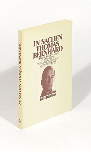 Product Image: In Sachen Thomas Bernhard