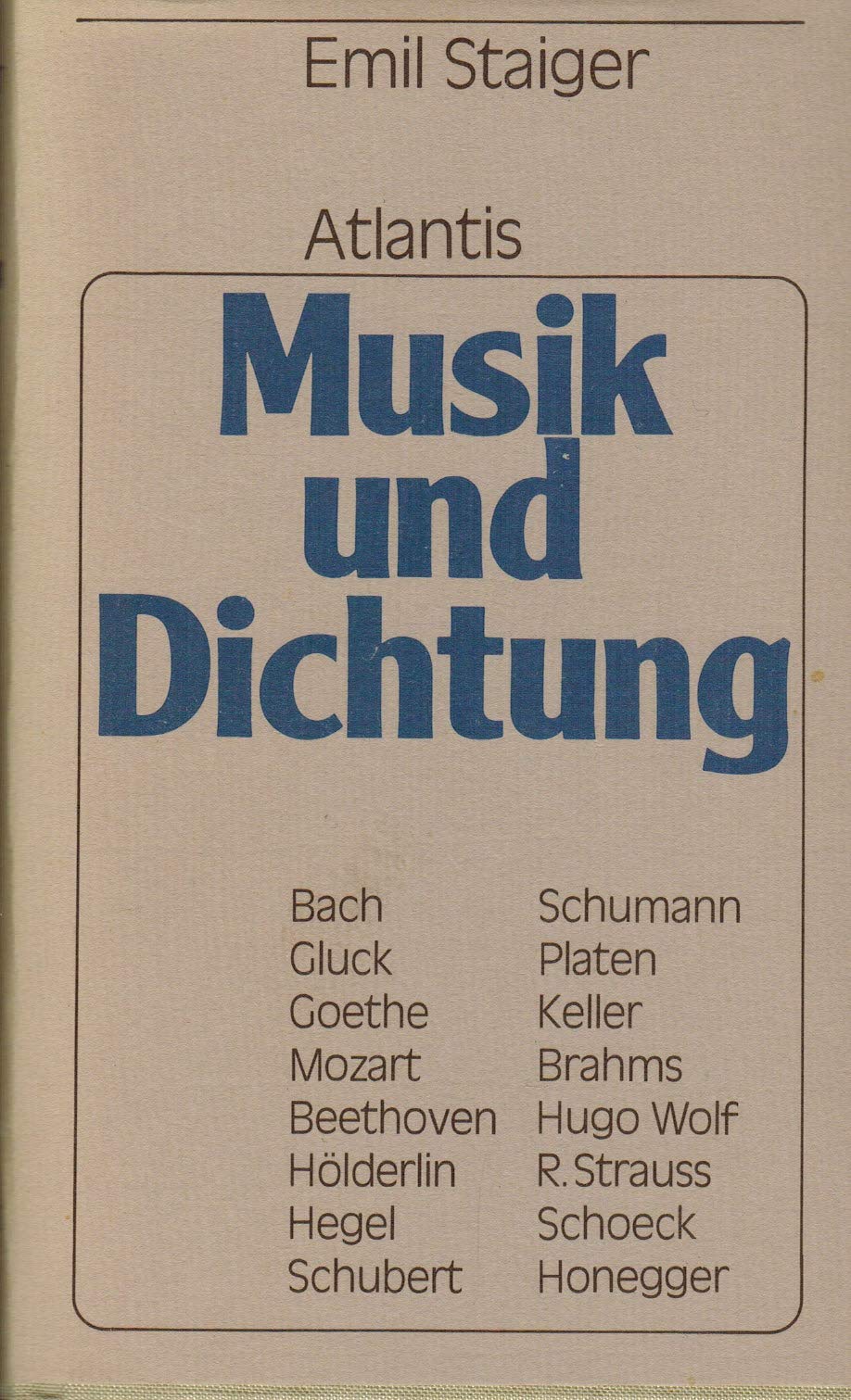 Musik und Dichtung Sheet Music