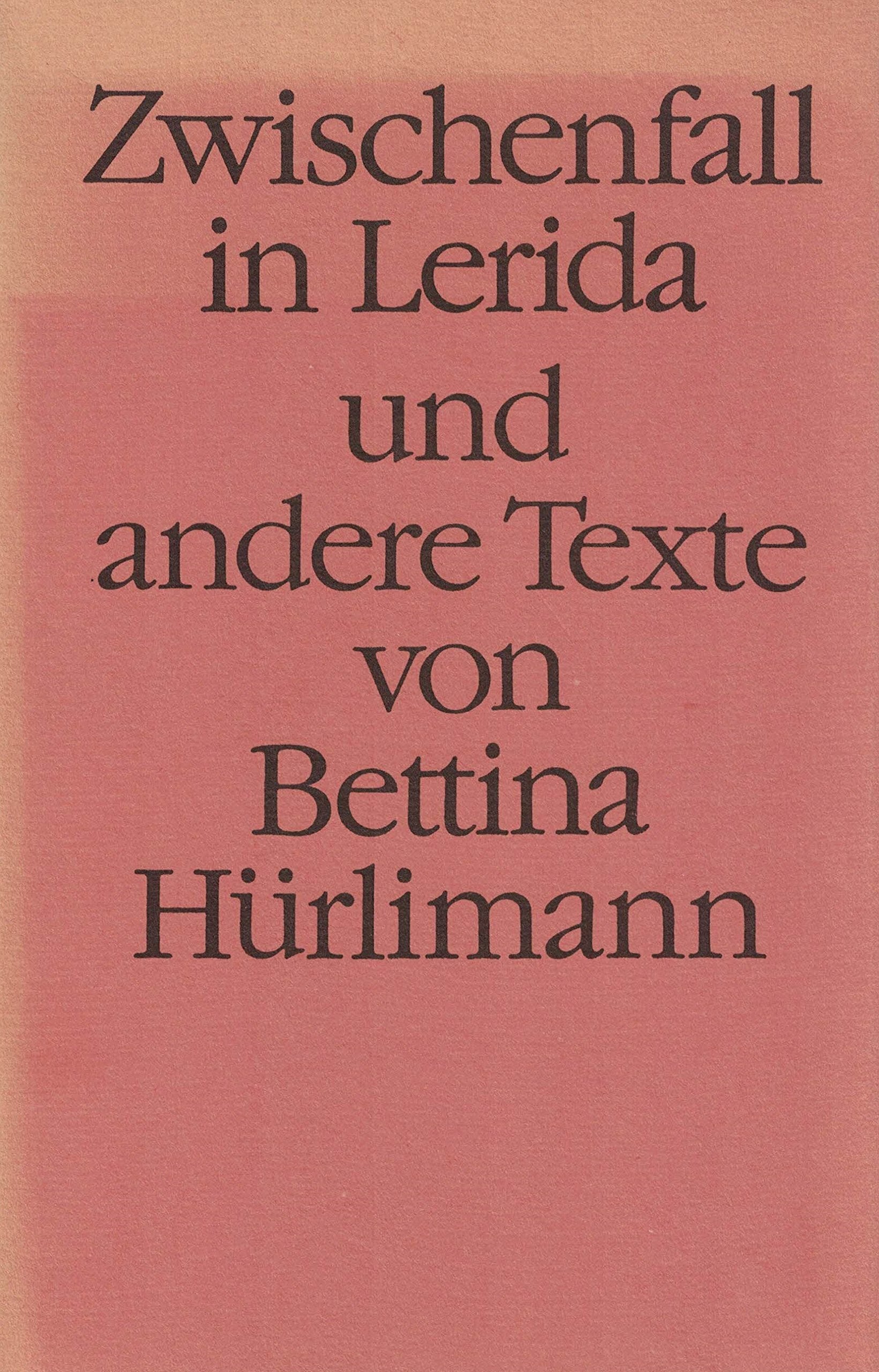 Zwischenfall in Lerida und andere Texte Books