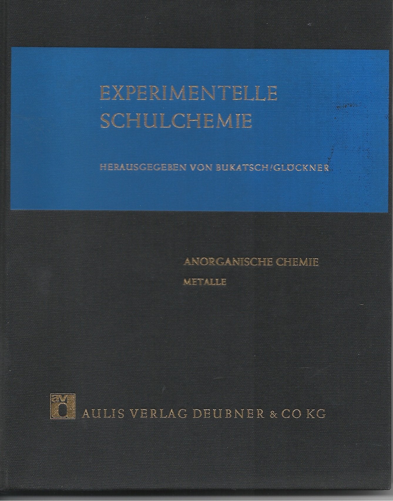 Anorganische Chemie. Metalle. (=Experimentelle Schulchemie, Band 3/I). Books