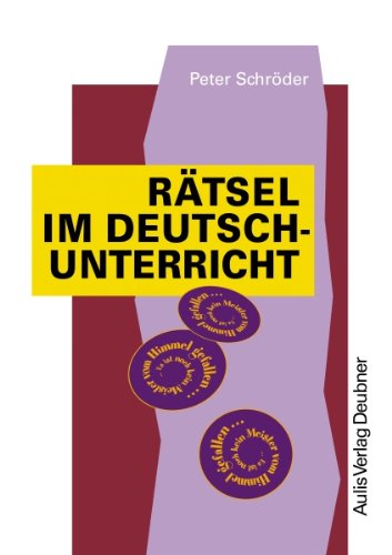 Kopiervorlagen Deutsch / Rätsel im Deutschunterricht Education & Training