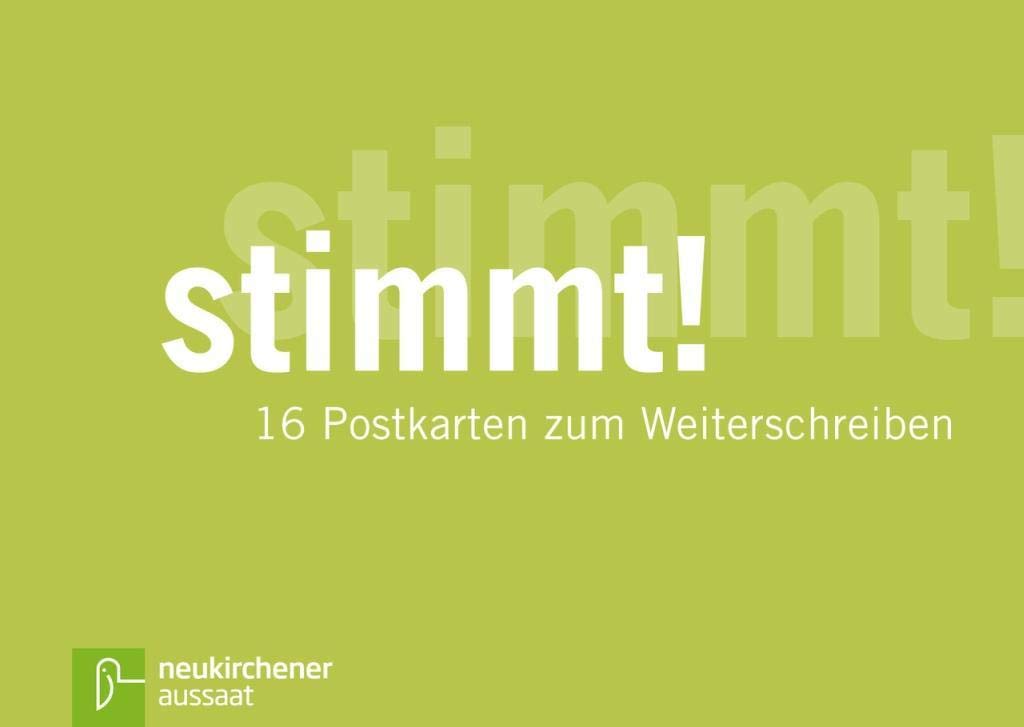 stimmt!: 16 Postkarten zum Weiterschreiben Posters