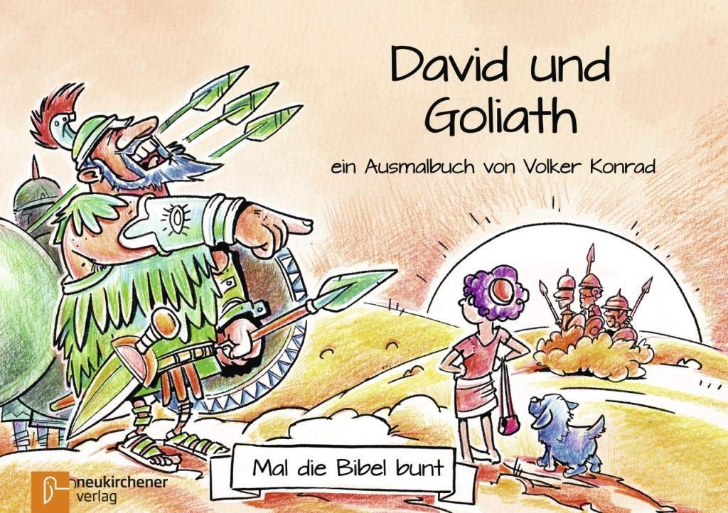 Mal die Bibel bunt - David und Goliat: ein Ausmalbuch von Volker Konrad Religion & Esotericism