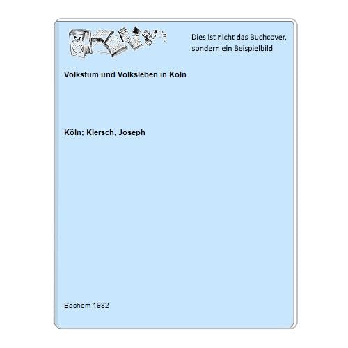 Volkstum und Volksleben in Köln Books