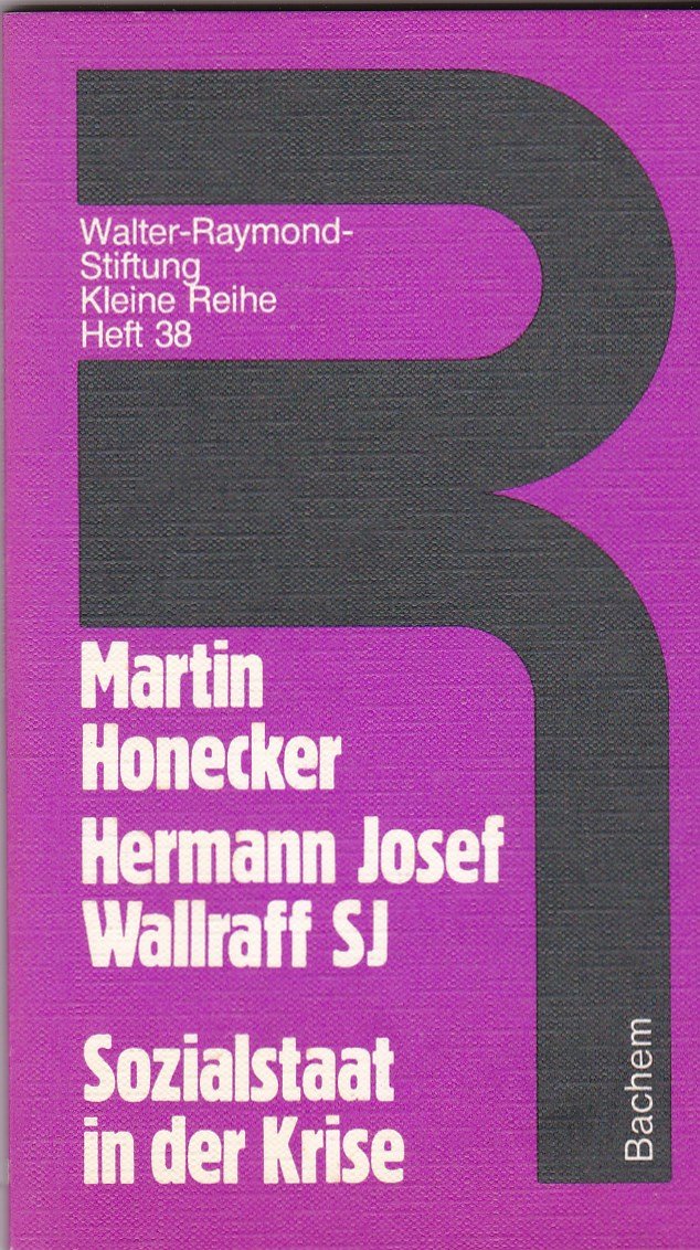 Sozialstaat in der Krise ( Walter-Raymond-Stiftung: Kleine Reihe, 38) Books