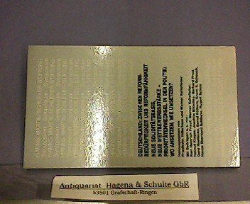 Deutschland zwischen Reformbedürftigkeit und Reformfähigkeit: Neue Soliditätsbasis, neue Wettbewerbsstärke - Prioritätenwechsel in der Politik: wo ... der Hanns Martin Schleyer-Stiftung, Forum) Books