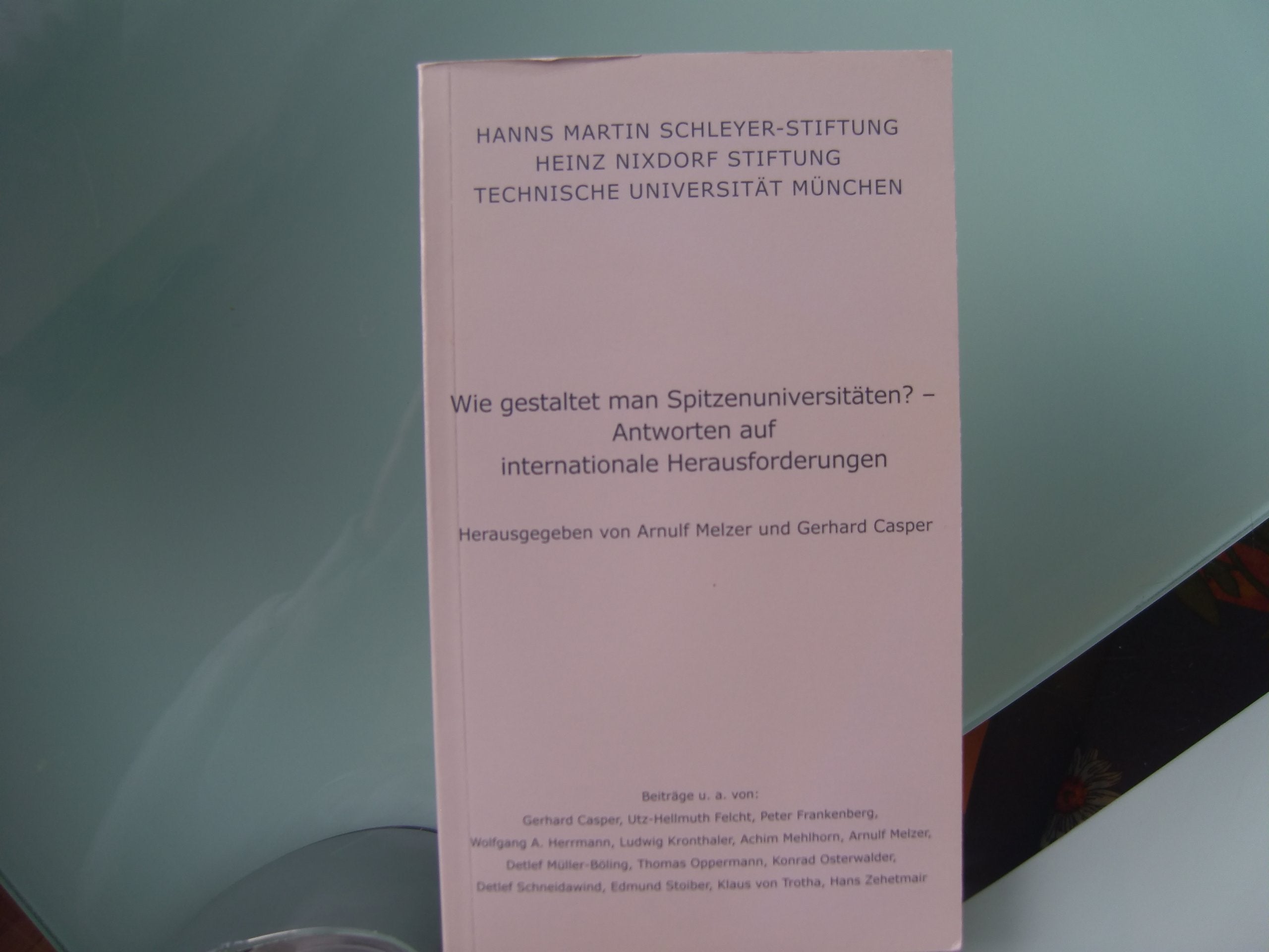 Wie gestaltet man Spitzenuniversitäten (Veröffentlichung der Hanns Martin Schleyer-Stiftung, Forum) Books