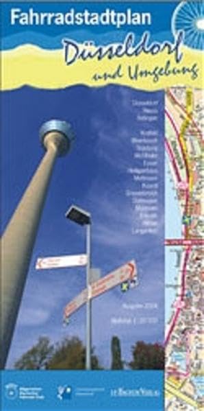 Fahrradstadtplan Düsseldorf, Neuss, Ratingen und Umgebung 1 : 20 000 book