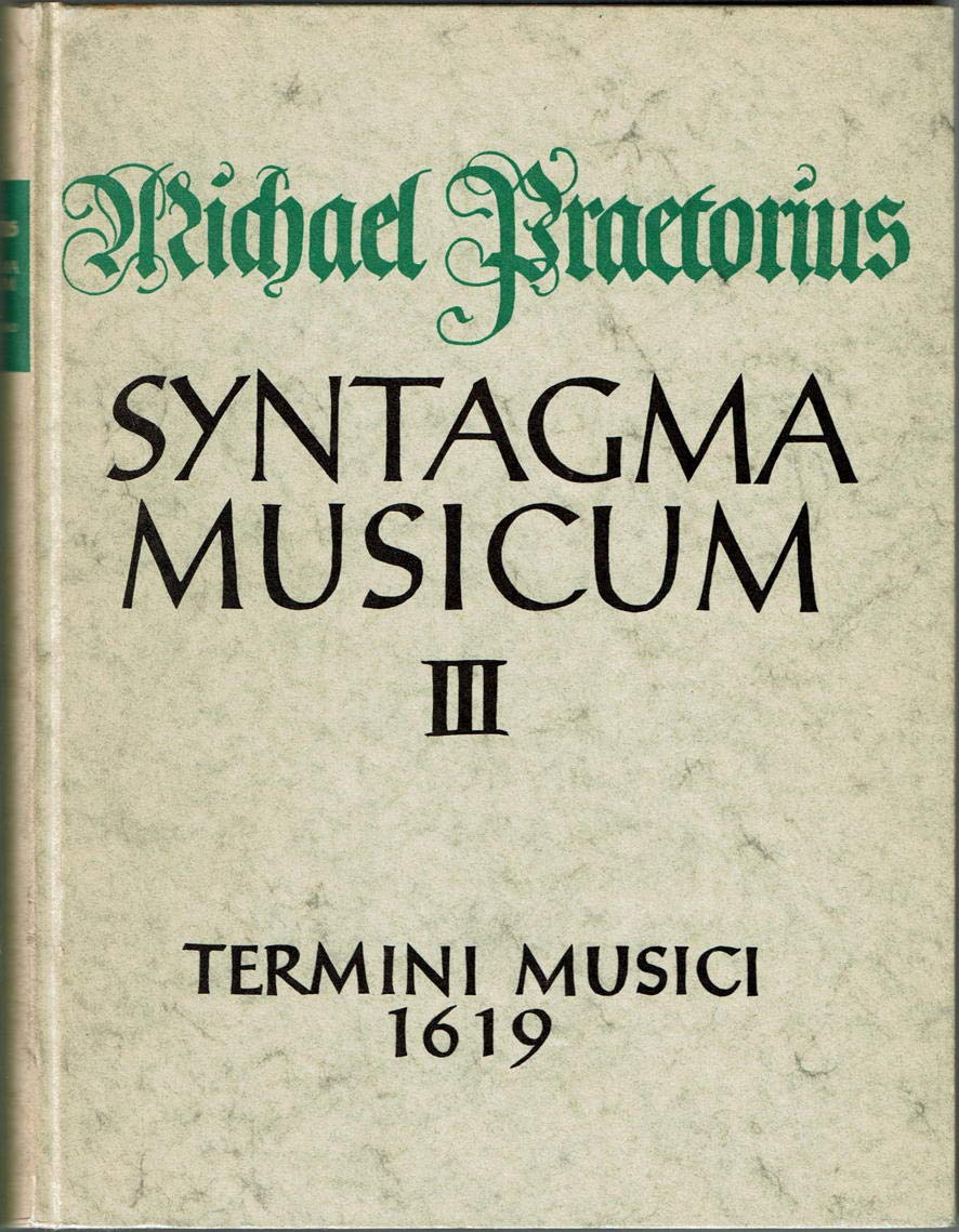 Syntagma Musicum III: Termini musici, Tl 3 Sheet Music