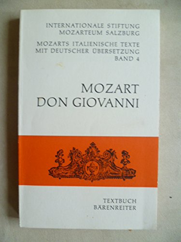 Don Giovanni. Textbuch ital./dt Sheet Music