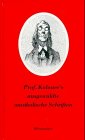 Professor Kalauers ausgewählte musikalische Schriften Arts & Music